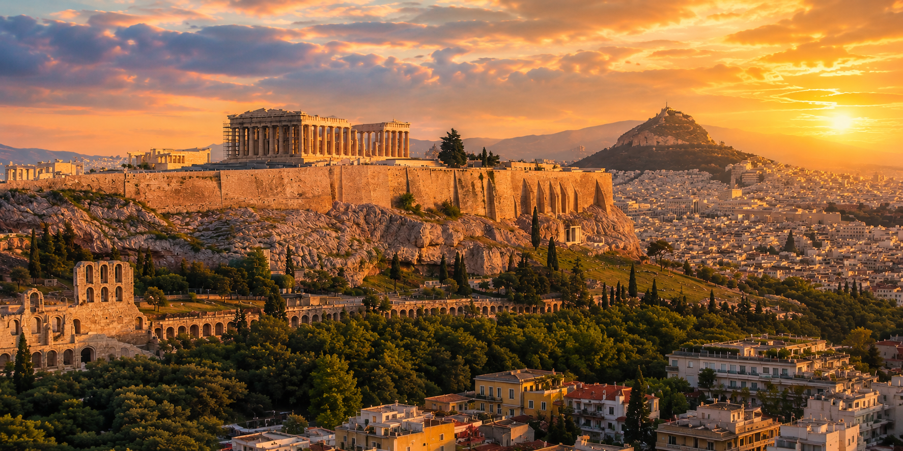 Athens time and weather