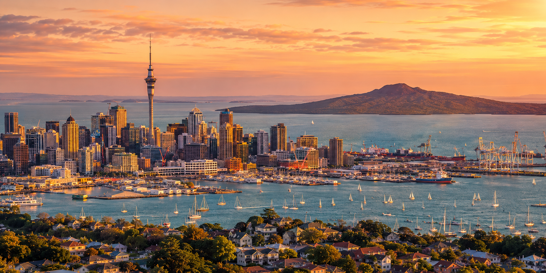 Auckland time and weather
